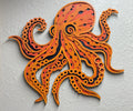 Multi-layered laser-cut octopus