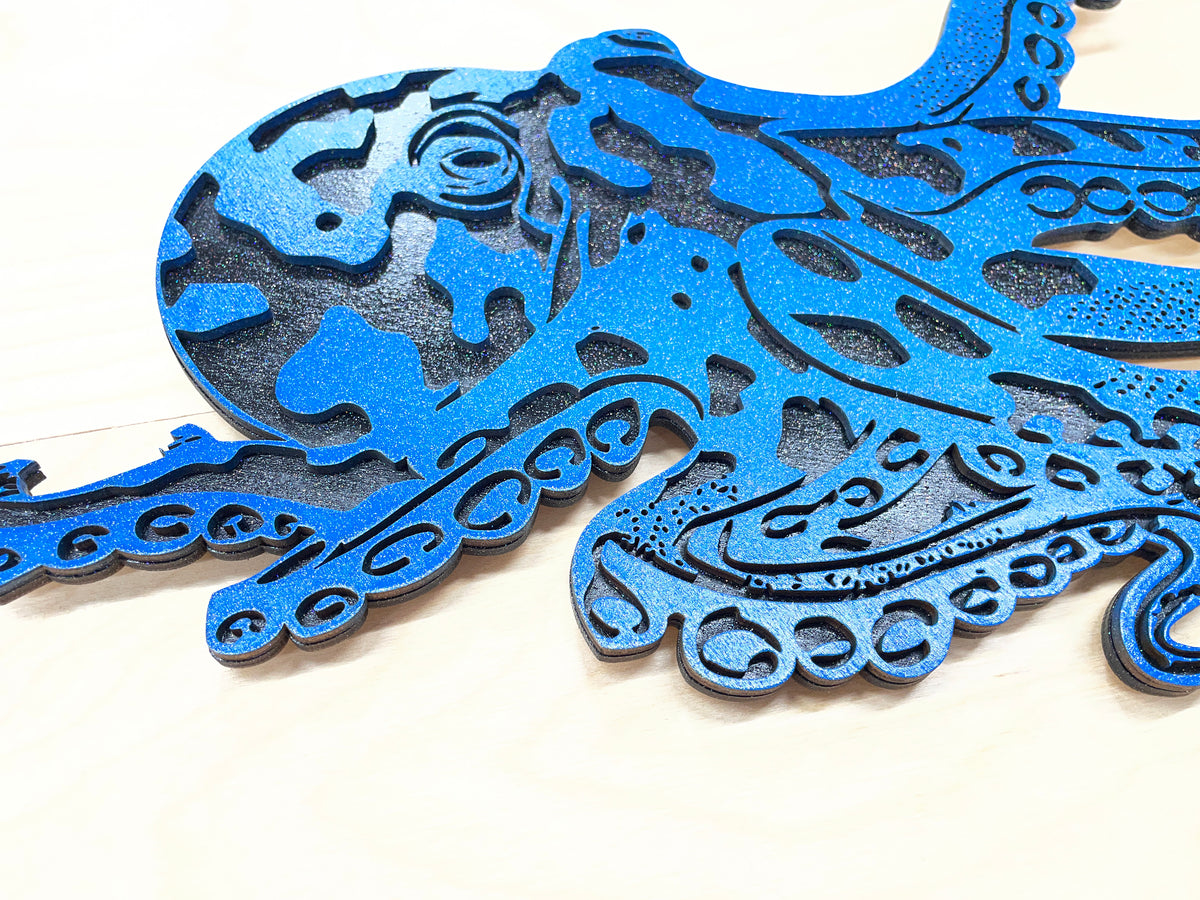 Octopus with starfish - 2 color options